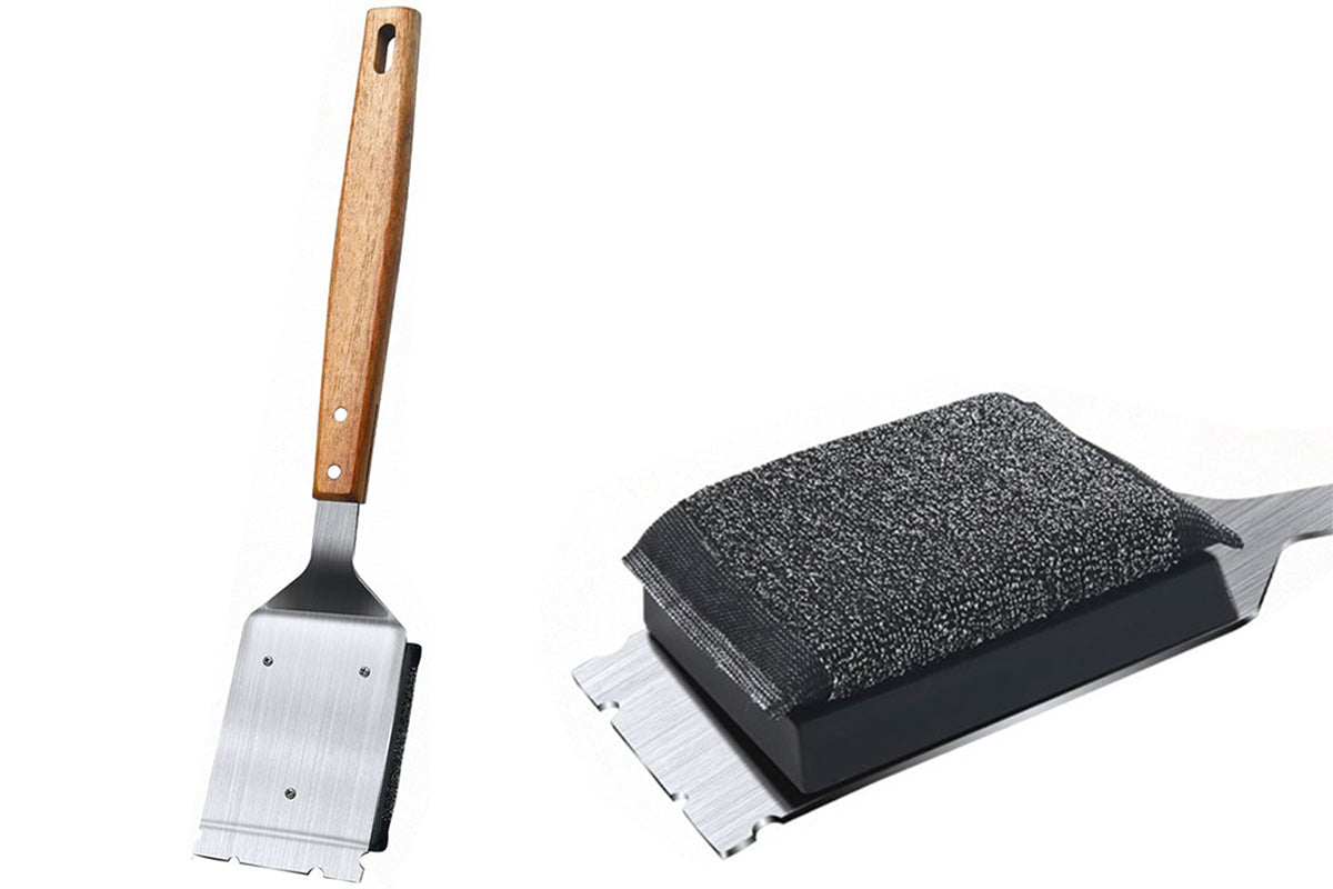 Stainless Steel Bristle Free Grill Brush And Scraper Grill Cleaner For Outdoor