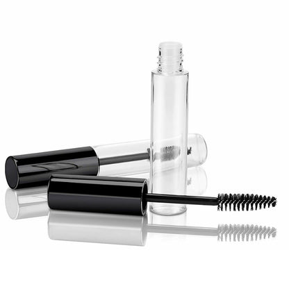 10 Pack 10ml PETG Empty Mascara Tubes with Inner Stoppers - Black