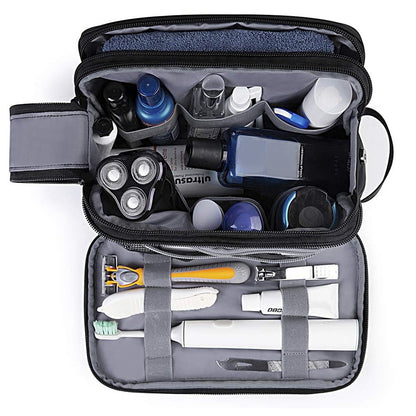 Travel Toiletry Bag Shaving Organizer for Men Women Black