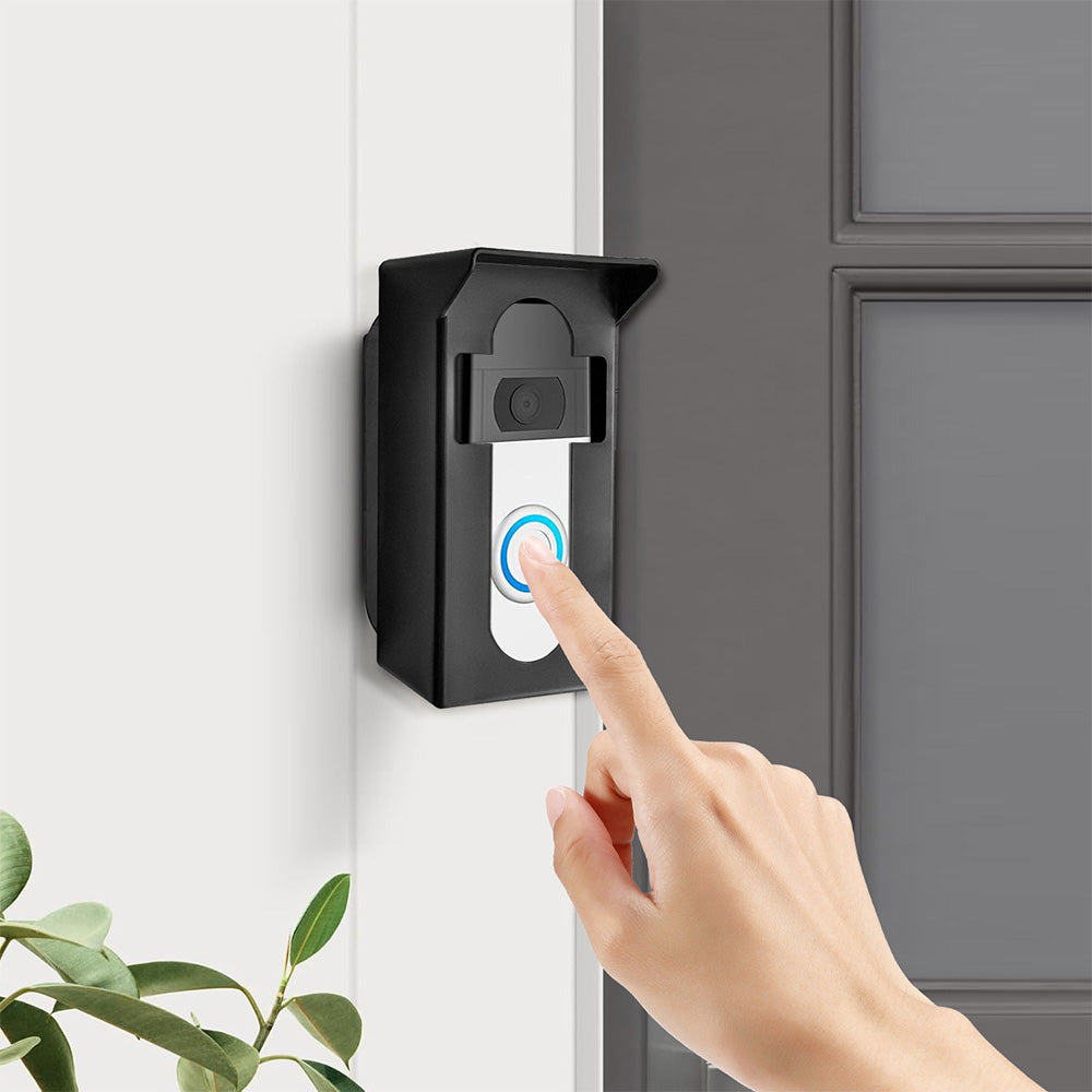 Adjustable Rotating Video Doorbell Mount with Rain Cover