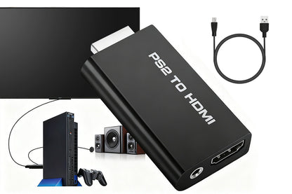 PS2 To HDMI Converter Adapter With USB Power Cable Supports All PS2 Display Mode
