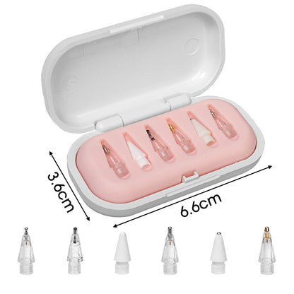 6Pcs Replacement Tips for Apple Pencil Pro Extra Tip for Apple Nibs 1st 2nd Pro