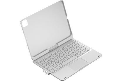 360-degree Rotatable Keyboard Case for iPad 11th Air 11 inch Air 13 inch with TouchPad -Silver A11