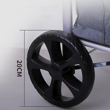 Folding Shopping Cart with Oxford Bag-Grey