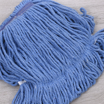 Cotton String Mop Head Detachable Loop-End Mop - Blue