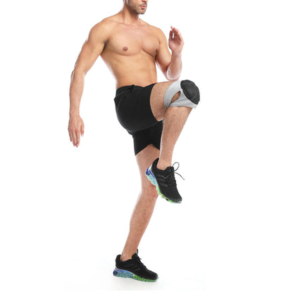 Pair of Knee Pads Anti-Slip Knee Protector Braces for Work Sports Grey