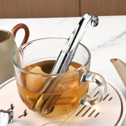 2-Pack Stainless Steel Long Handle Tea Infuser with Hook