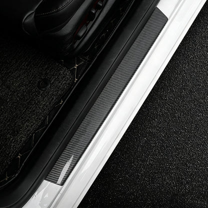 8 Pack Carbon Fiber Texture Car Door Sill Guard Stickers
