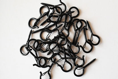 20PCS Q Hanger Hooks with security Buckle Windproof Screw Hooks for Lights Plants