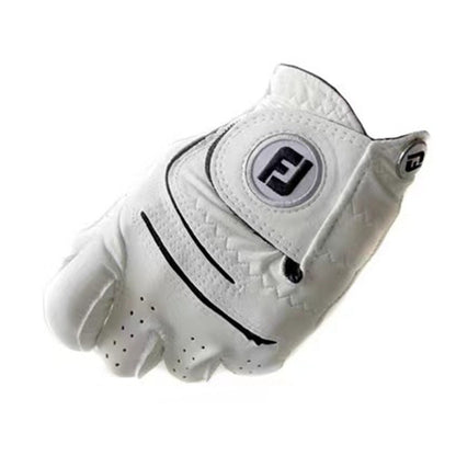 Men’s Golf Gloves PU Leather Non Slip Adjustable Gloves for Practice Left Hand