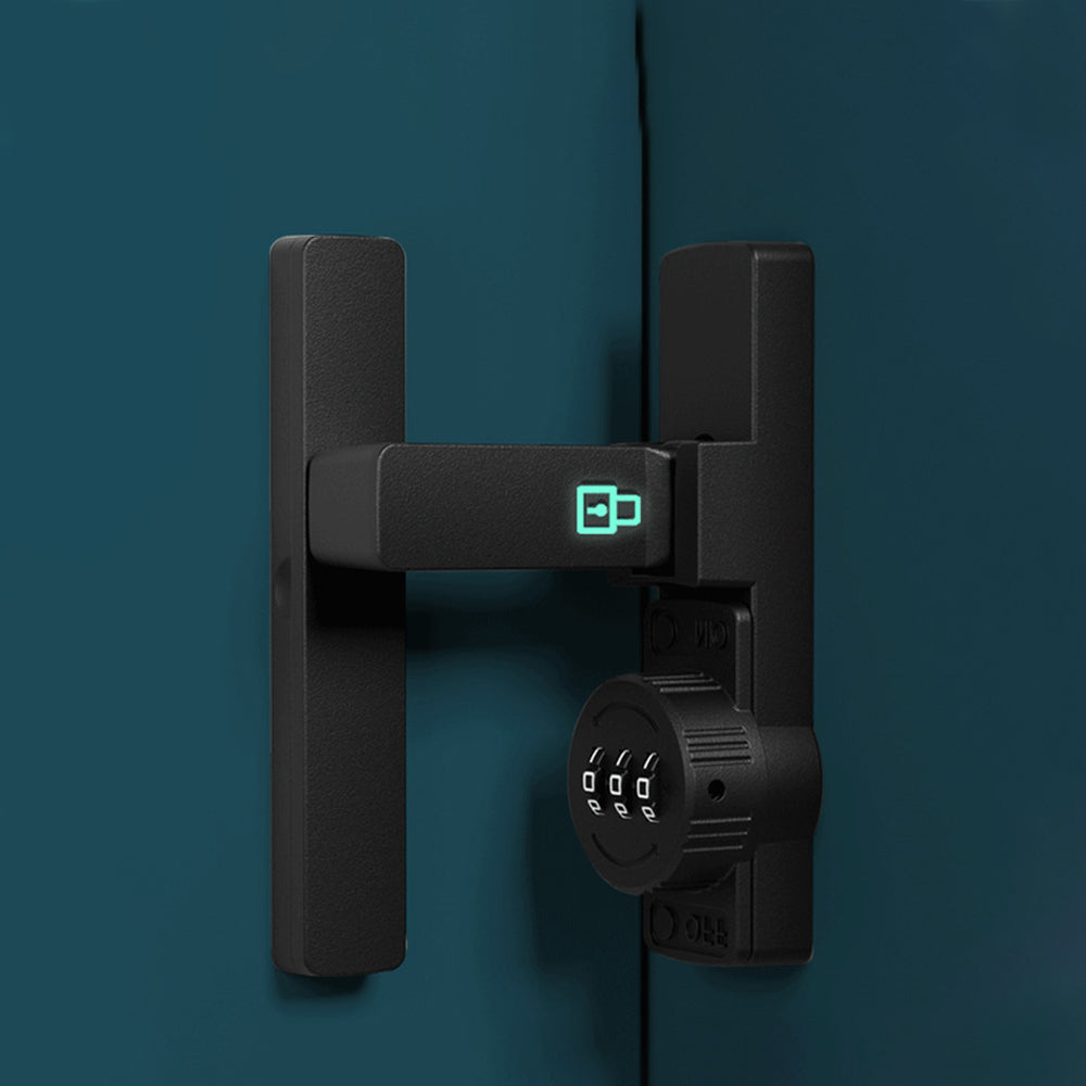 Password Door Lock Chirld-proof Latch Glow in the Dark Home Security Lock for Cabinet Bathroom