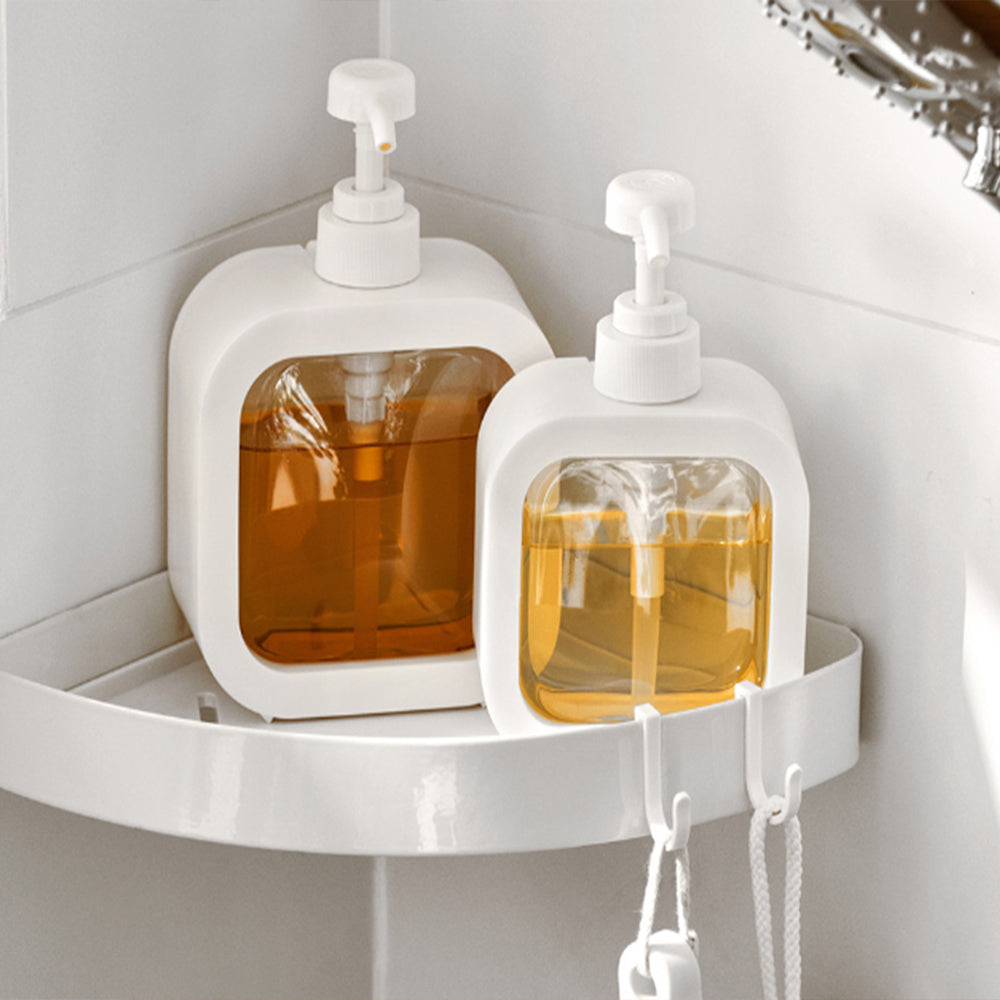 2Pcs Soap Dispenser 300/500ML Clear Empty Pump Lotion Bottles Portable Soap Dispensers Pressing Refillable Liquid Container