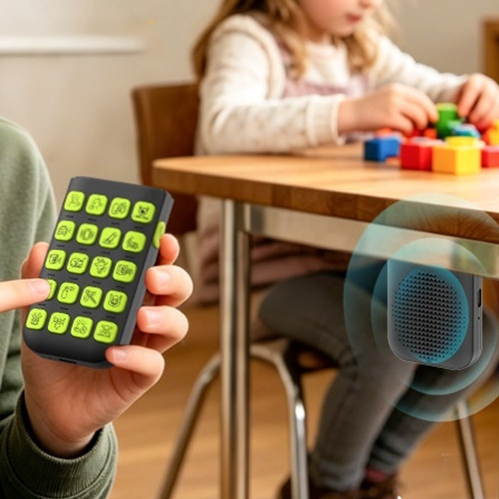20 Sound Effect DIY Recording Prank Toy with Remote for Boys and Girls - Black