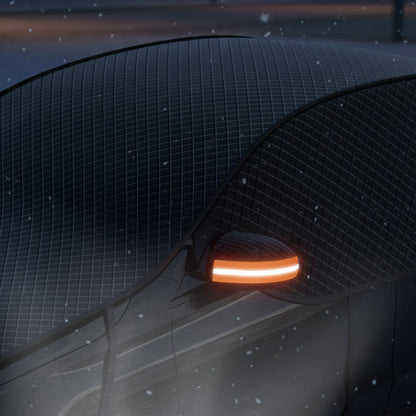 Oxford Fabric Car Windshield Cover Snow Ice Protector with Reflective Strips for Winter