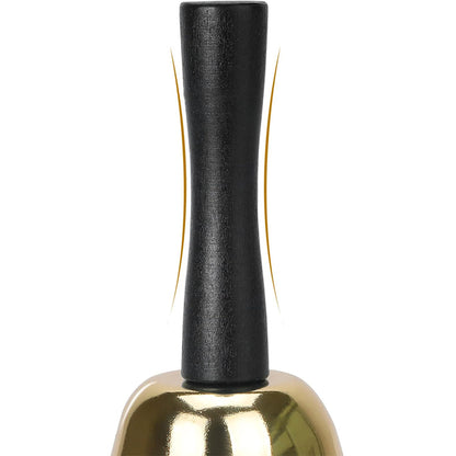 Metal Hand Bell Dinner Bell for Home School-Gold