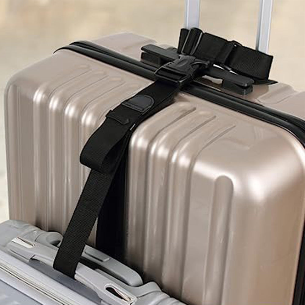 2Pcs Set Luggage Connector Straps for Suitcase Adjustable Attachment Accessories for 3 Suitcases
