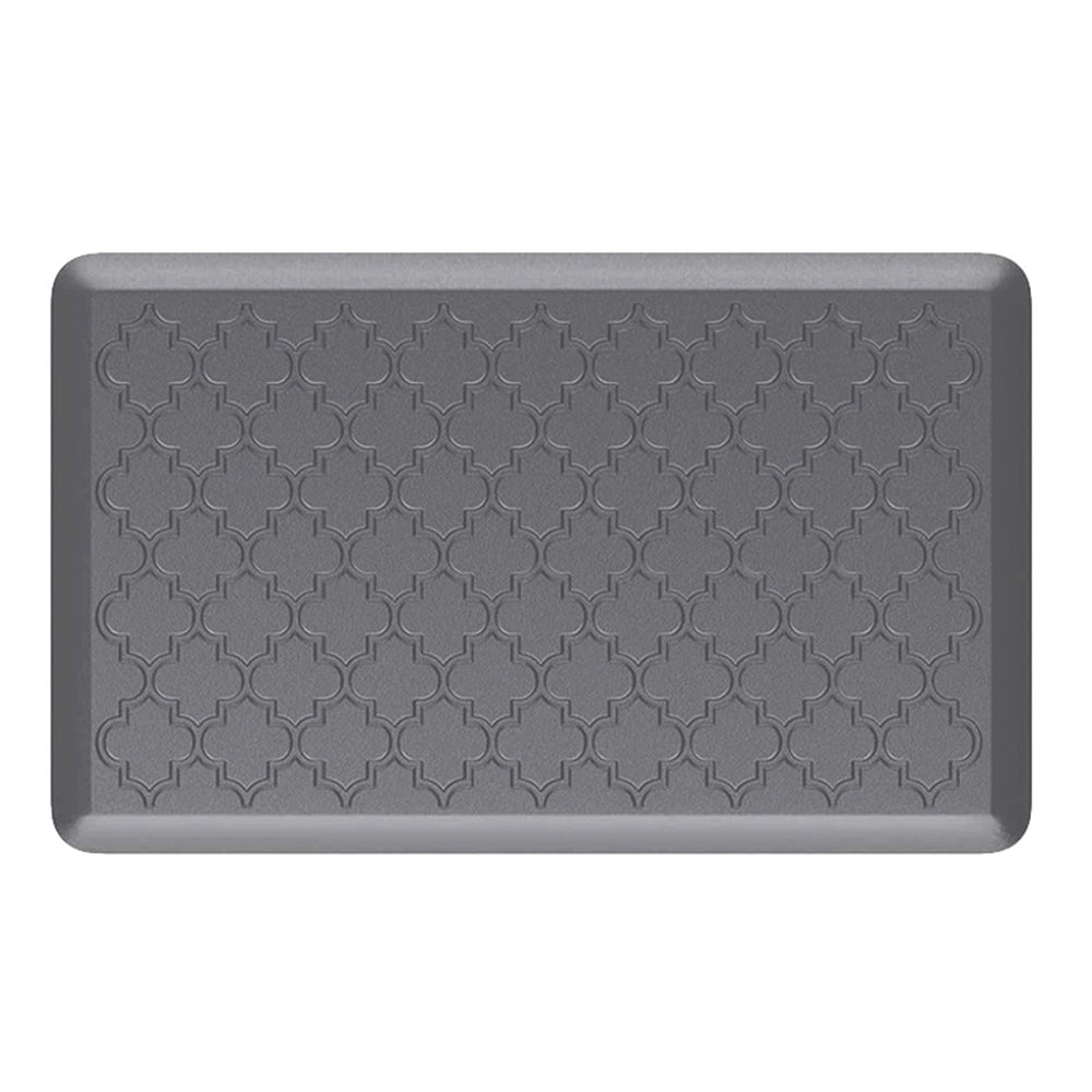 Anti Fatigue Cushioned PVC Floor Mat for Kitchen and Office-Grey