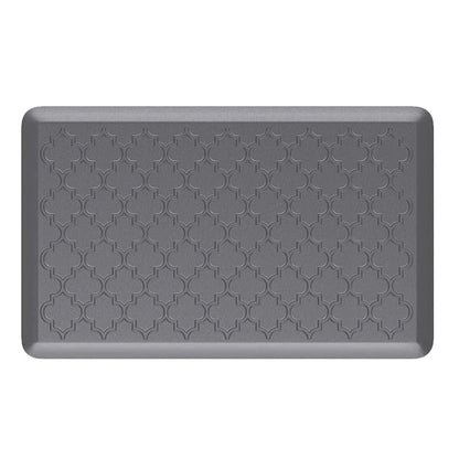 Anti Fatigue Cushioned PVC Floor Mat for Kitchen and Office-Grey