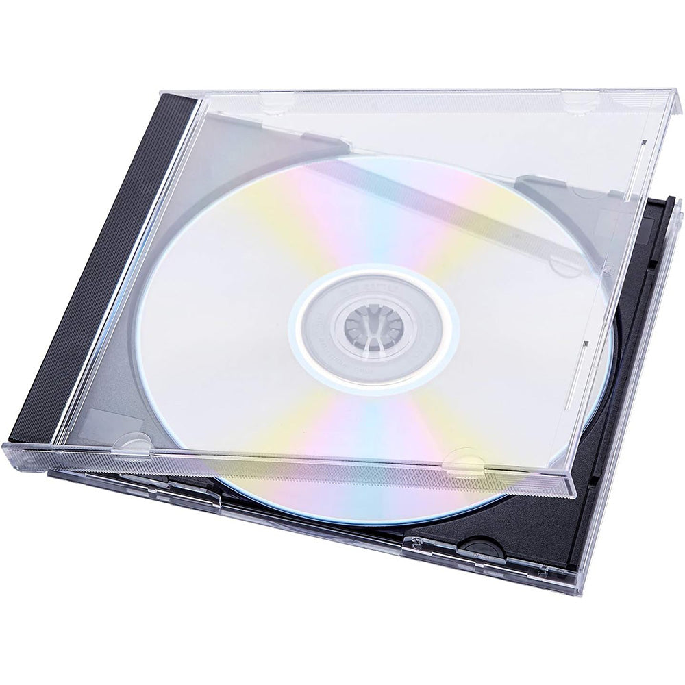 10 Pack Clear CD Jewel Cases for Storage
