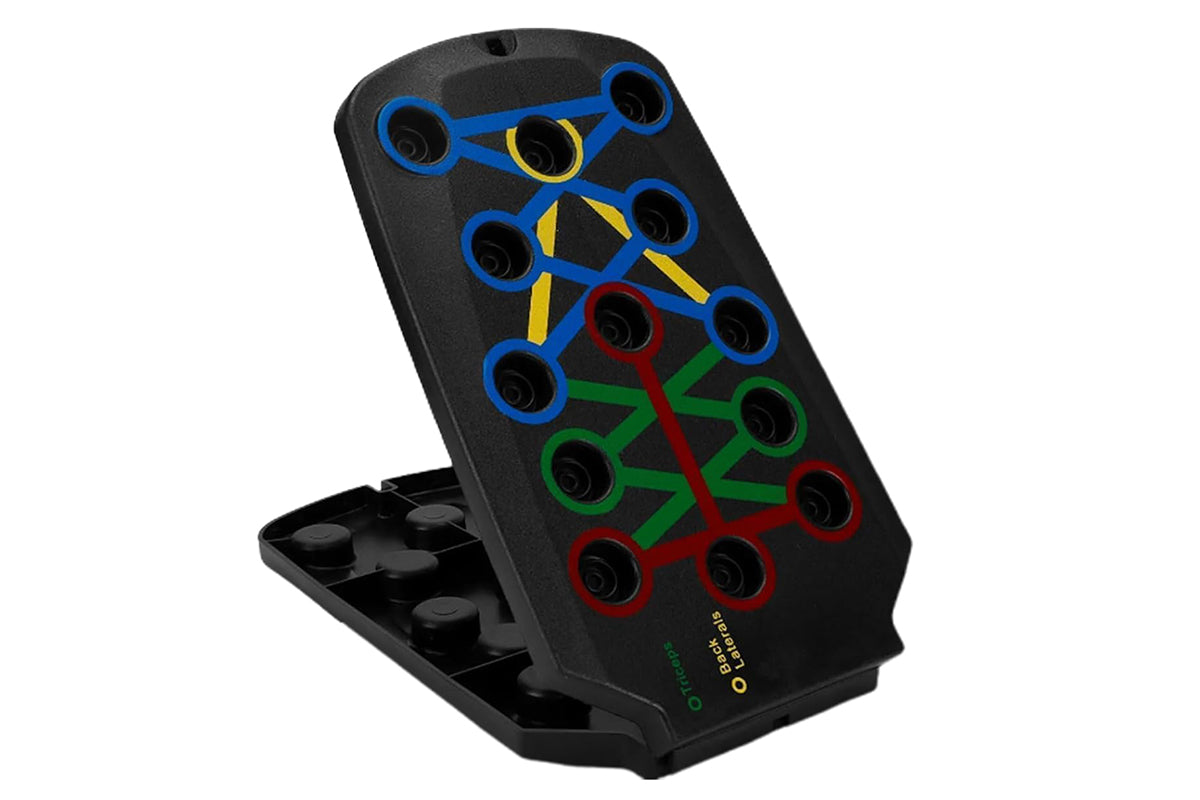 28 in 1 Foldable Push Up Board with Resistance Bands for Full Body Strength Training