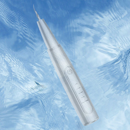 Ultrasonic Electric Tooth Cleaner Dental Calculus Remover Teeth Cleaning Kit LED Light-White
