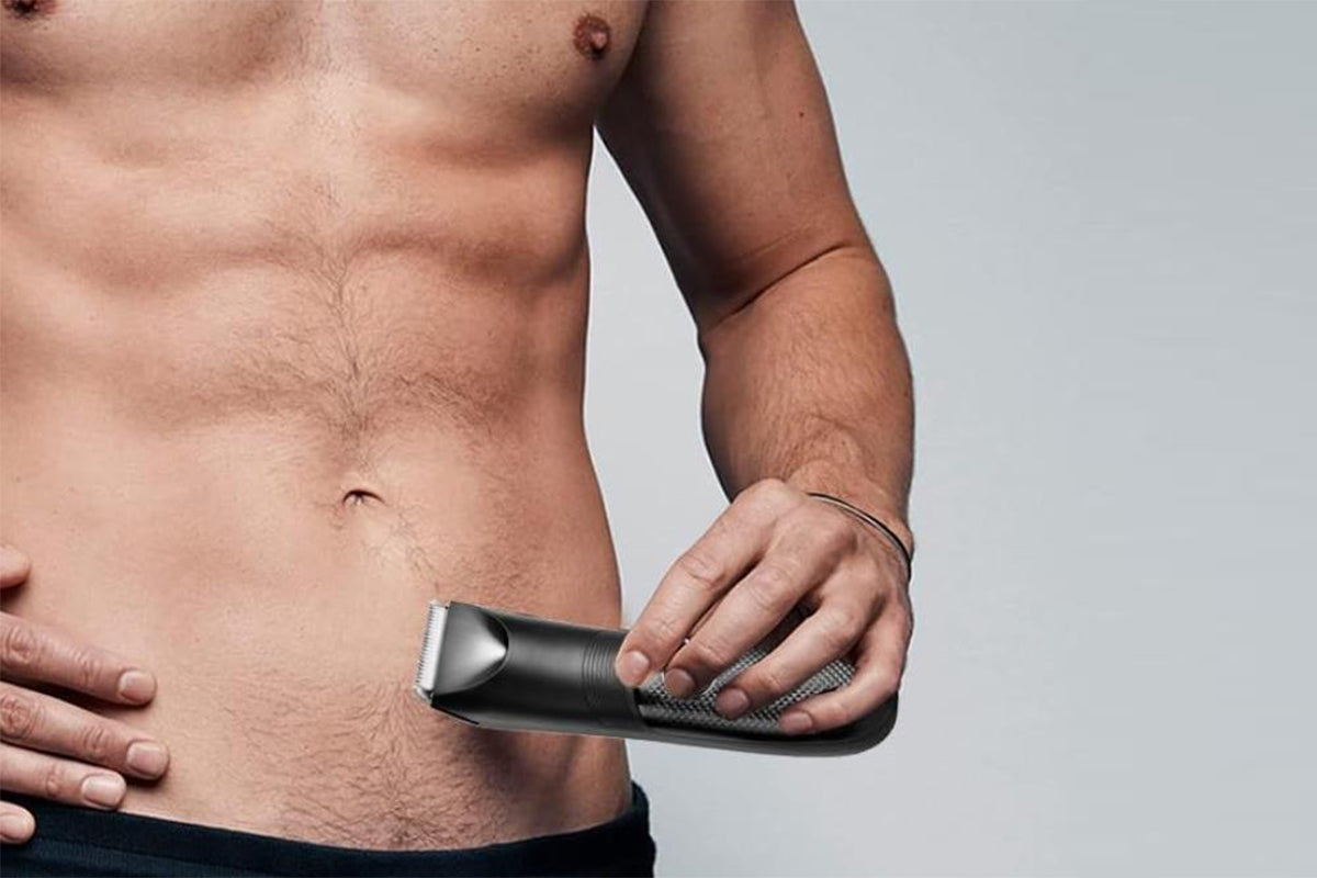 Electric Body Hair Trimmer with Light Wet Dry Shaver Groomer for Legs Chest Hair