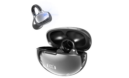 Bluetooth Open Ear Clip-On Earbuds - Black