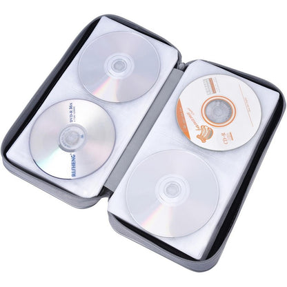 Portable 96 Capacity DVD CD Holder Case - Black