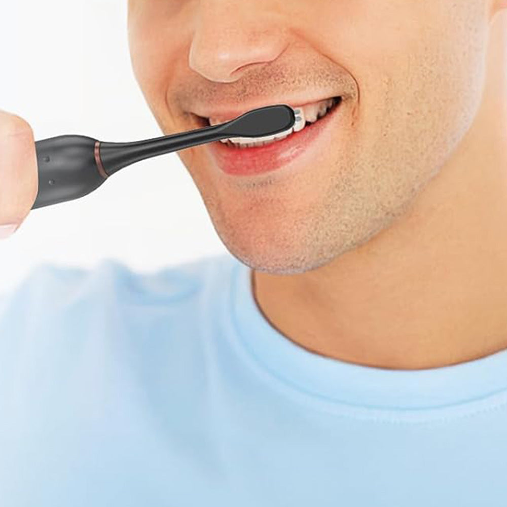 6-Mode Electric Toothbrush with 10 Brush Heads Rechargeable  Toothbrush Set for Home Travel Black