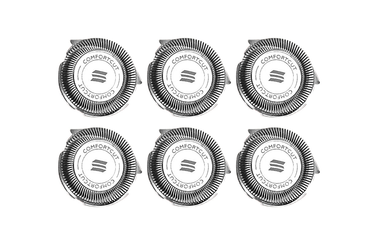 6 Pieces Replacement Shaver Heads for Series 3000 2000 1000