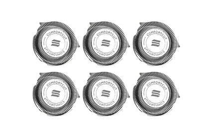 6 Pieces Replacement Shaver Heads for Series 3000 2000 1000