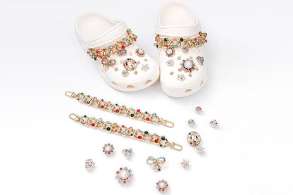 14Pcs Fashion Bling Shoe Charms Shoe Decoration for Women Girls Party Favors DIY Gift