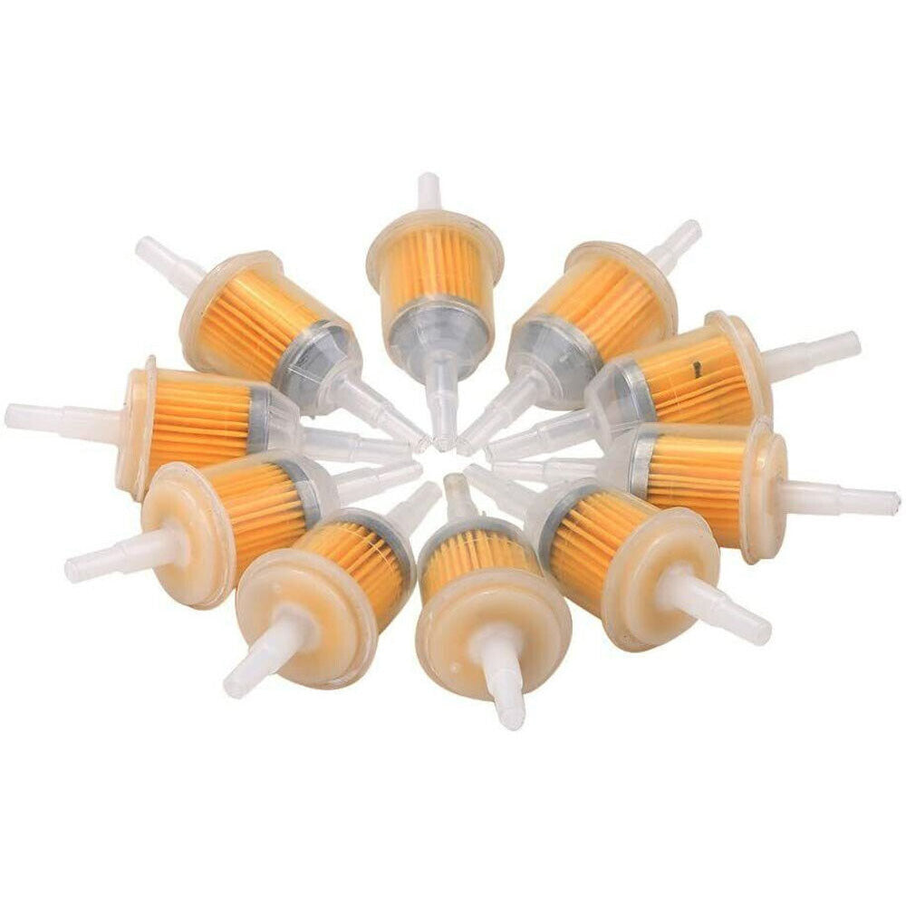10PCS Inline Fuel Filters for Small Engines Motorcycles & Lawn Mowers