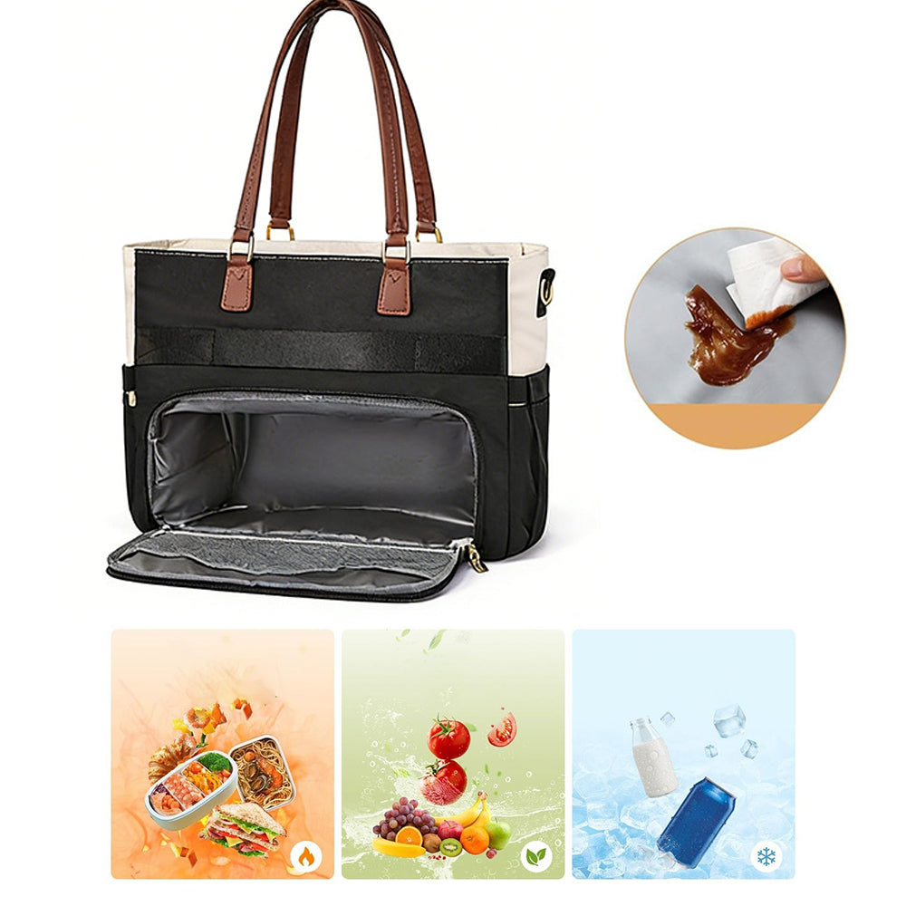 Insulated Tote Bag Laptop Lunch Bag