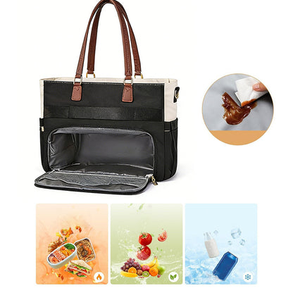 Insulated Tote Bag Laptop Lunch Bag