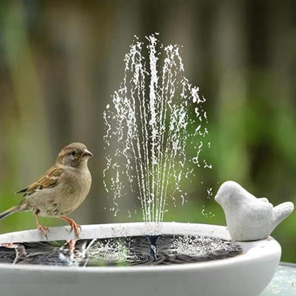 3-Tier Solar Bird Bath Fountain Waterfall Water Pump for Birdbath Garden Backyard Pond Pool Outdoor Decoration