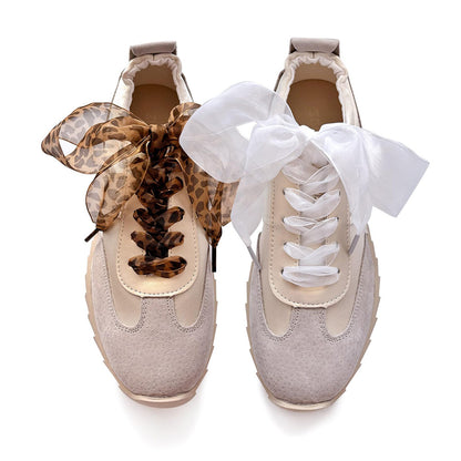 6 Pairs Wide Satin Ribbon Replacement Shoelaces