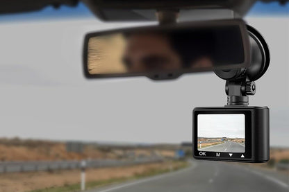 Dual 4K Front & 1080P Rear Dash Camera for Cars with WiFi and Night Vision