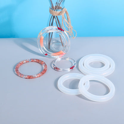 4 Sizes DIY Resin Bangle Mold Set Silicone Bangle Bracelet Mold