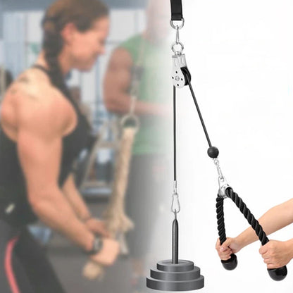 8 Pcs Pulley System Cable Attachment Pull Down Machine DIY Home Gym Workout Kit