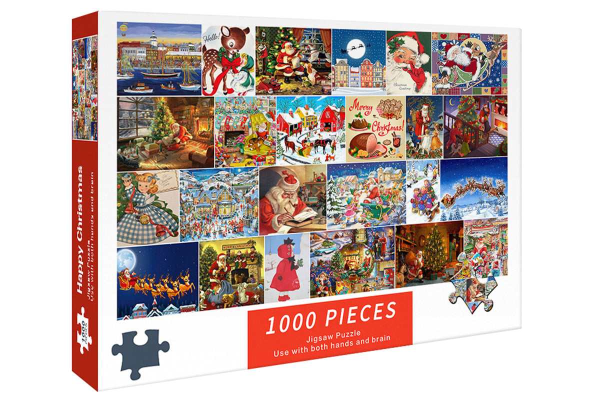 1000Pcs Christmas Advent Calendar Puzzle Xmas Countdown Calendar Jigsaw Puzzles