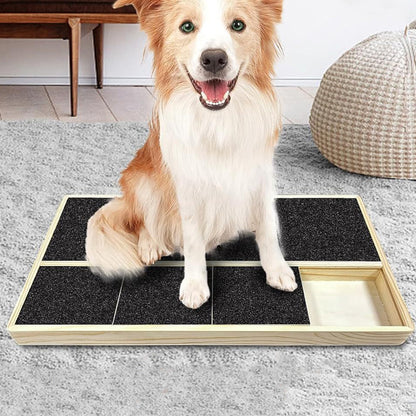 Wooden Dog Nail Scratch Board Interactive Nail File Pad for Dogs Indoor & Outdoor