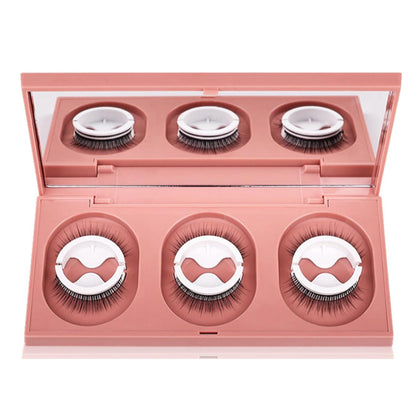 3 Pairs of  Eyelashes Self-Adhesive Multiple Reversible Glue-Free Reusable Fake Eyelashes