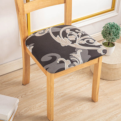 2PCS Stretch Chair Seat Covers Printed Washable Seat Cushion Slipcovers for Dining Chairs Style 2