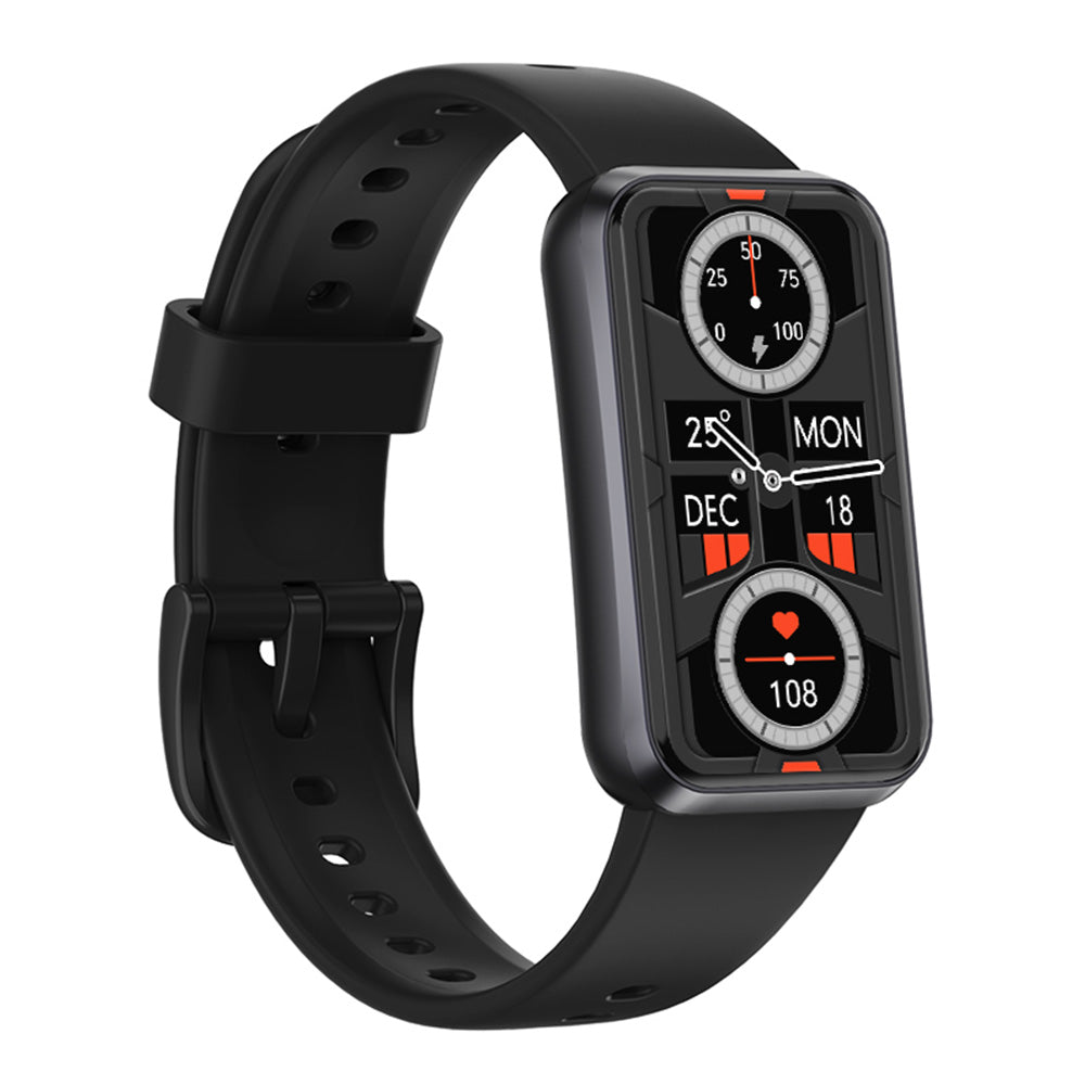 Smart Sports Bracelet Water-Resistant Smart Watch Heart Rate Fitness Tracker Oxygen Monitor Black