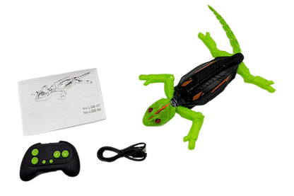 Rechargeable Wall Climbing Gecko RC Car Toy Green