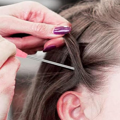 28Pcs Hair Styling Combs Set for Curling Combing Straightening-Pink