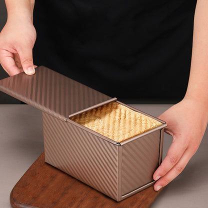 3Pcs Carbon Steel Loaf Pan Set with Brush and Scraper