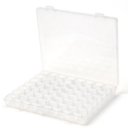 Grid Plastic Jewelry and Bead Storage Organizer Box for Crafts