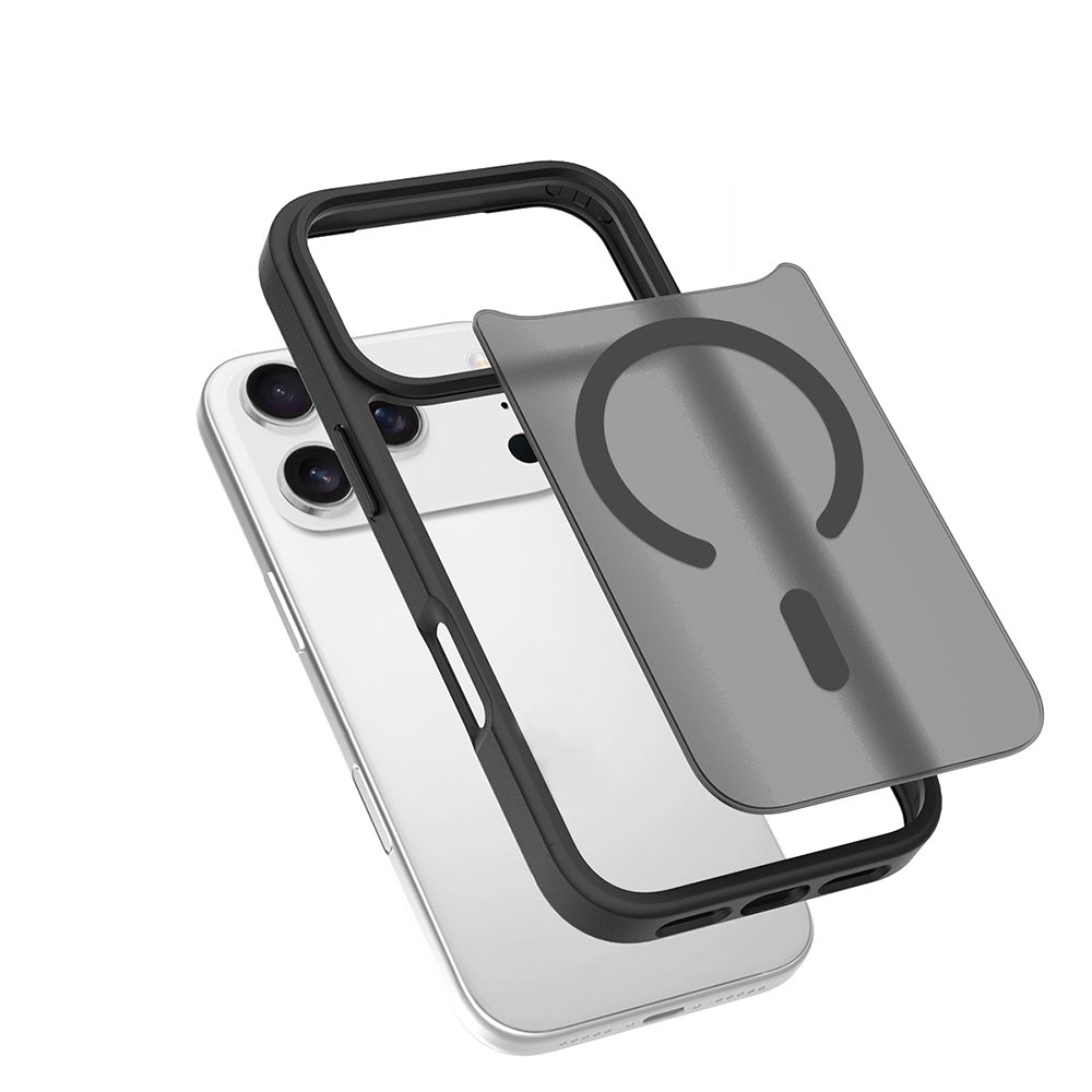 Magnetized MagSafe Phone Case ¨C Shockproof Matte Protective Cover for iPhone 17 Pro Max and 17 Air Black